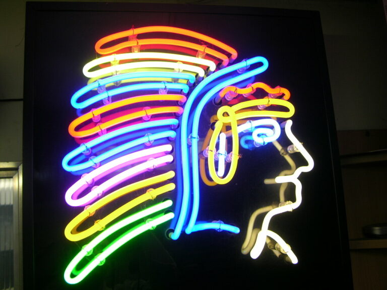 Neonreklám – munkafotó
