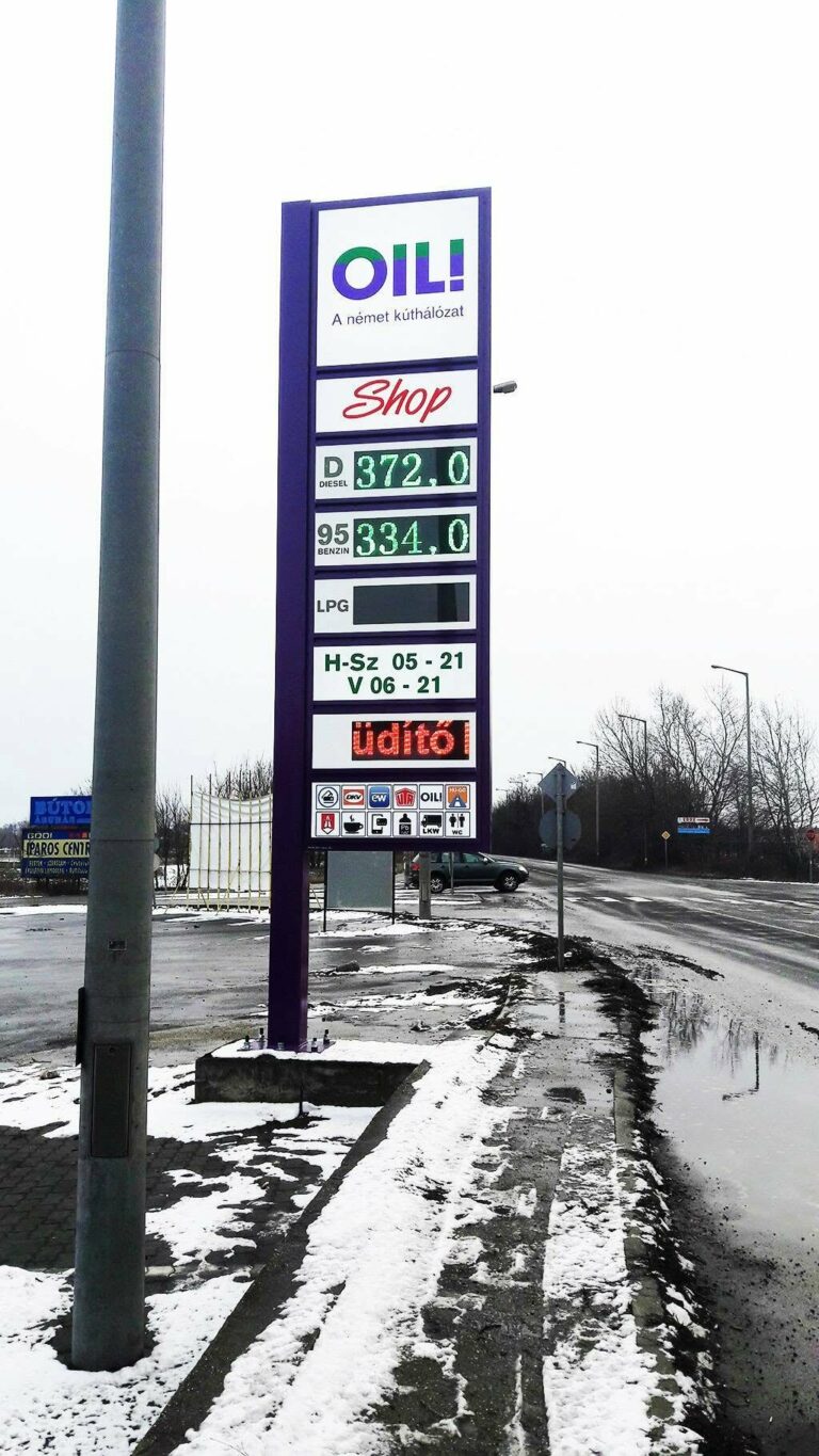 OIL totem gyártása és beüzemelése