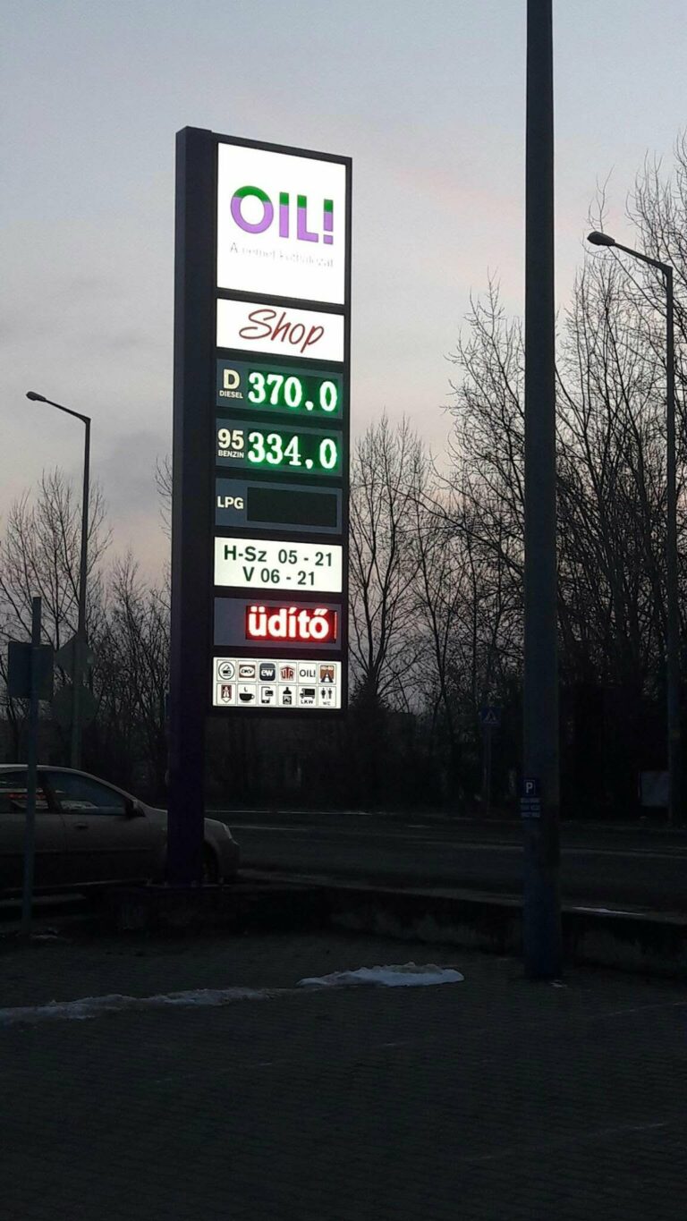 Totemoszlop LED-világítással