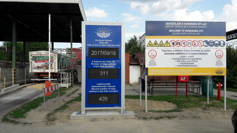 Totemoszlop, reklámoszlop – munkafotó